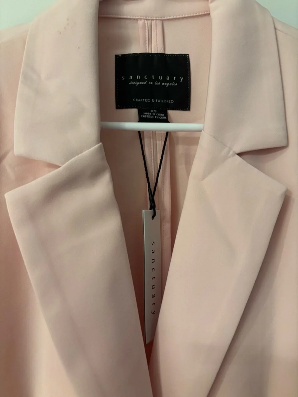 Sanctuary Blush Pink Single-Button Blazer - Picture 2 of 2